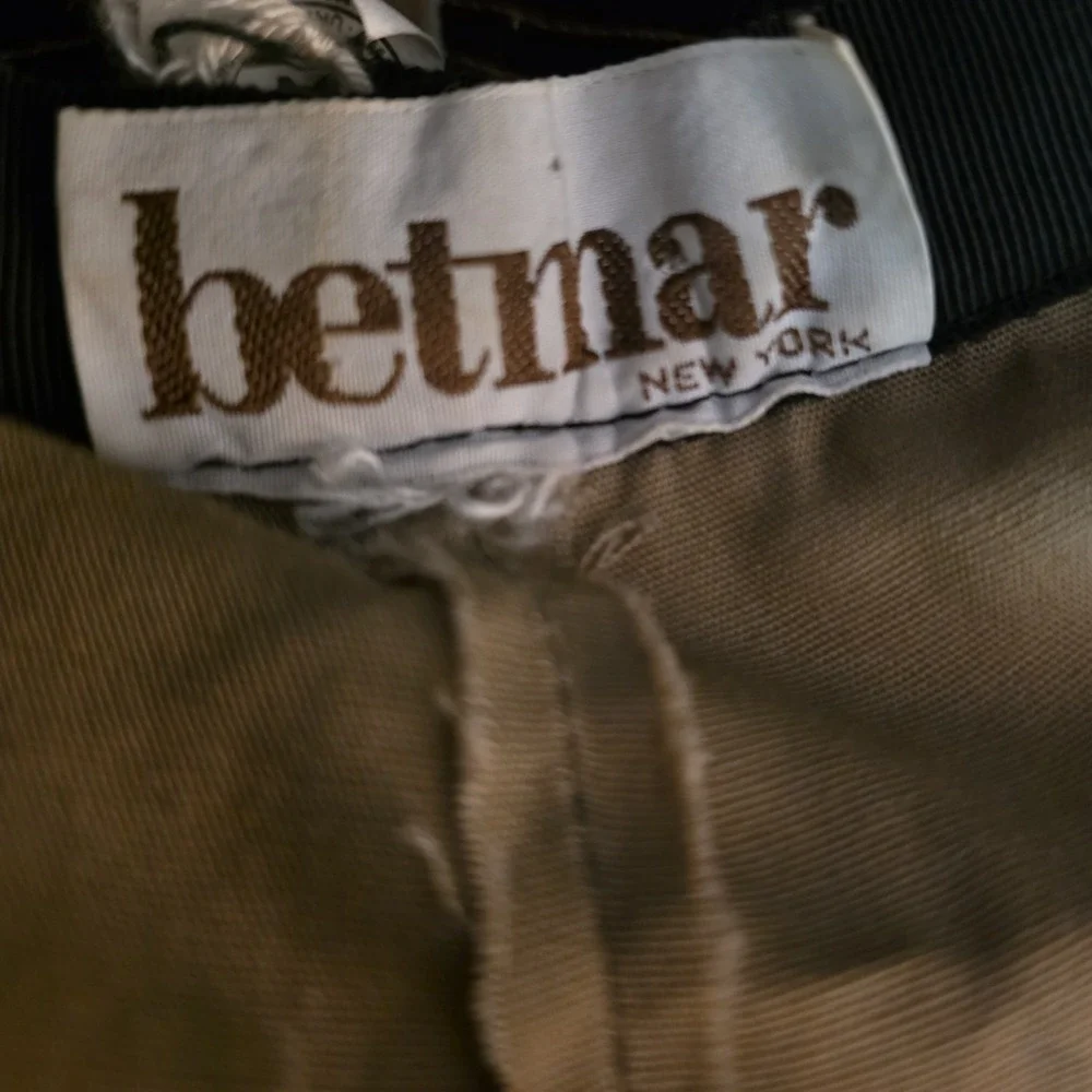 Vintage‎ Betmar S/M Tan Garden Sun Hat Scarf Tie USA Union Made 3